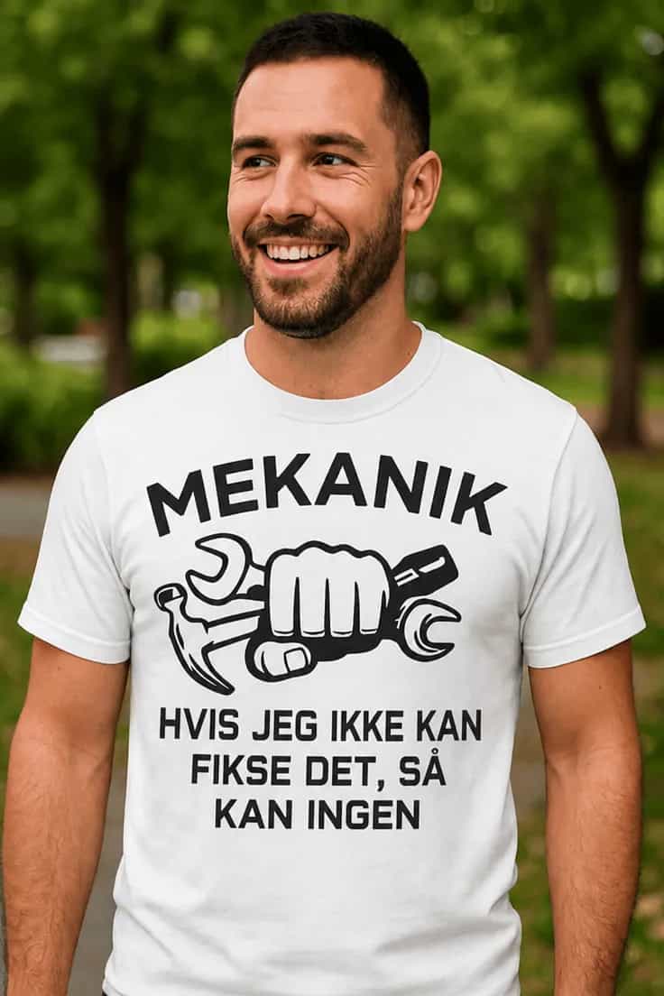 T-shirt Hvis jeg ikke kan fikse det – med ønsket erhverv