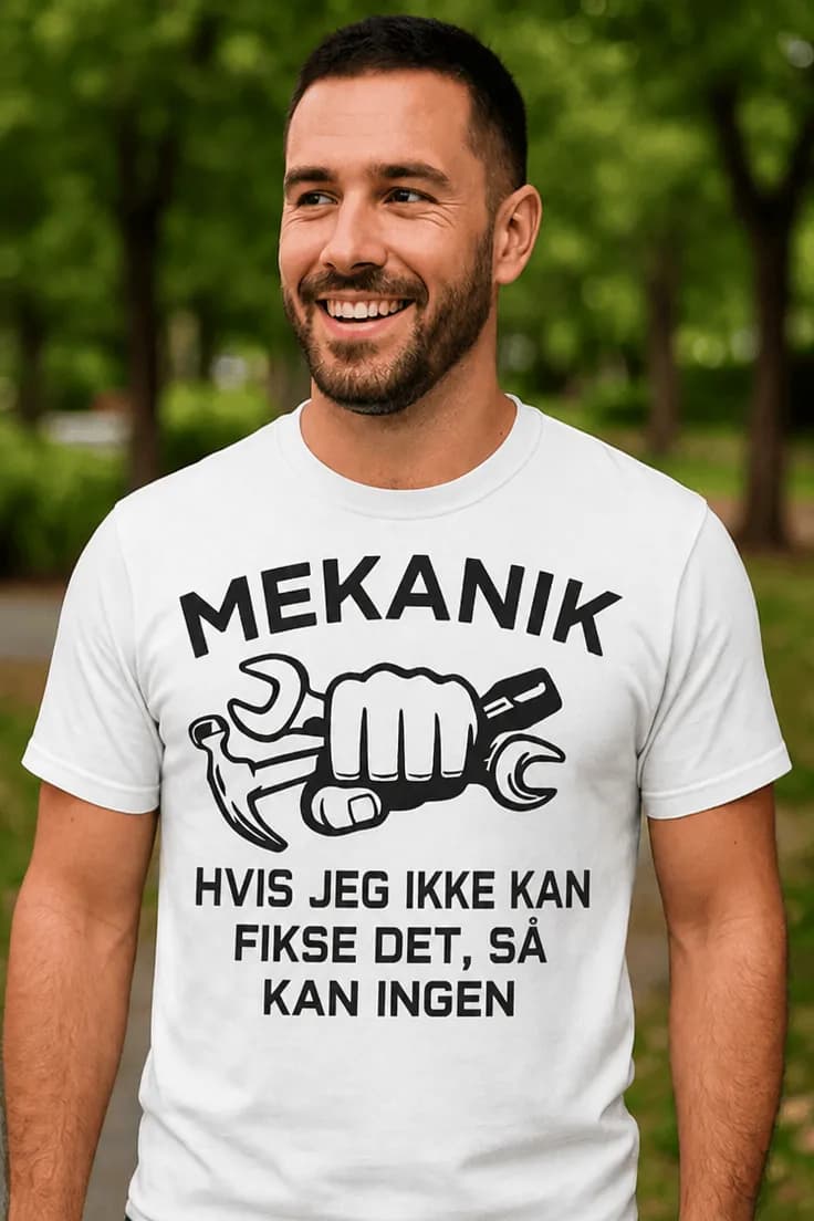 T-shirt Hvis jeg ikke kan fikse det – med ønsket erhverv