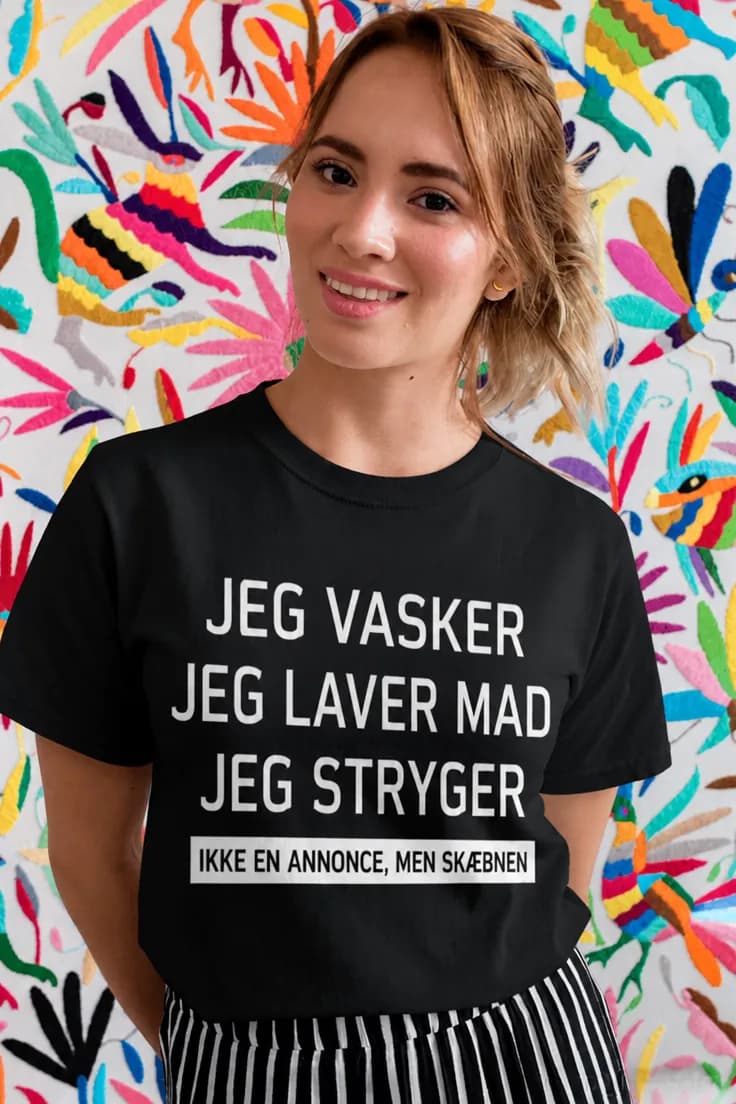 Sjov t-shirt Ikke annonce men skæbne