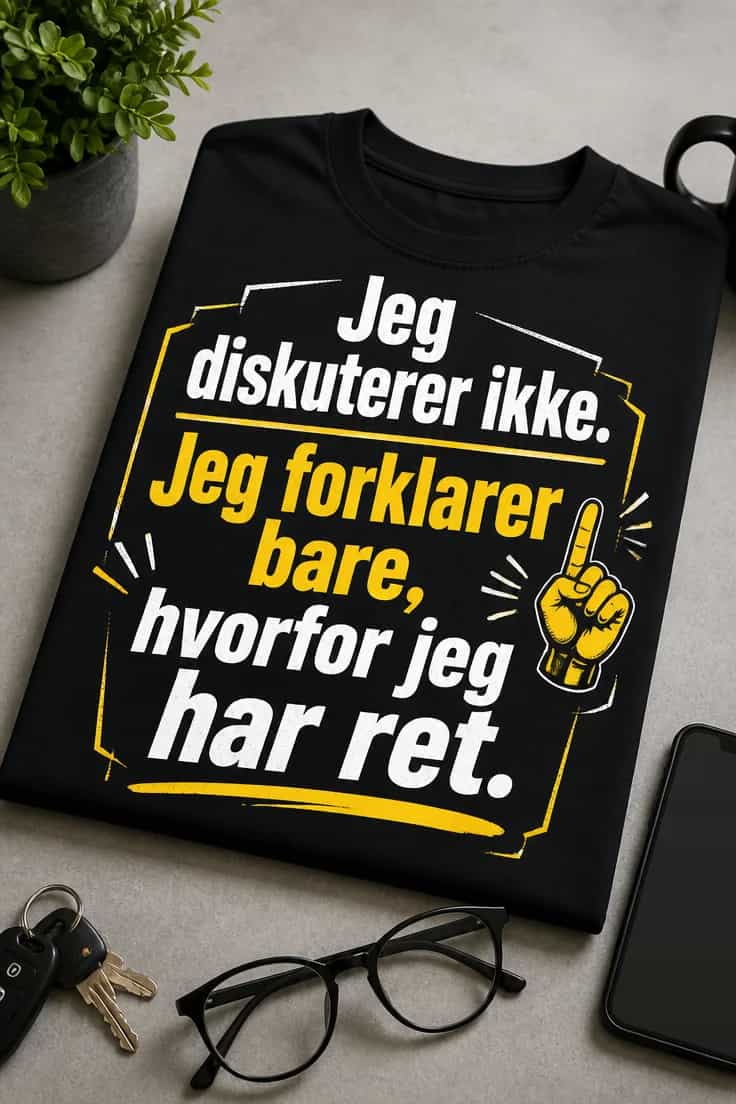 T-shirt: Jeg forklarer bare, hvorfor jeg har ret