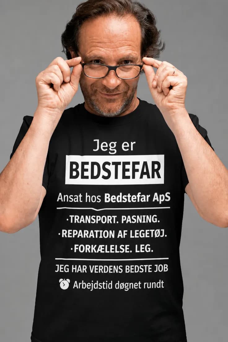 Sjov t-shirt Jeg er bedstefar | Verdens bedste job