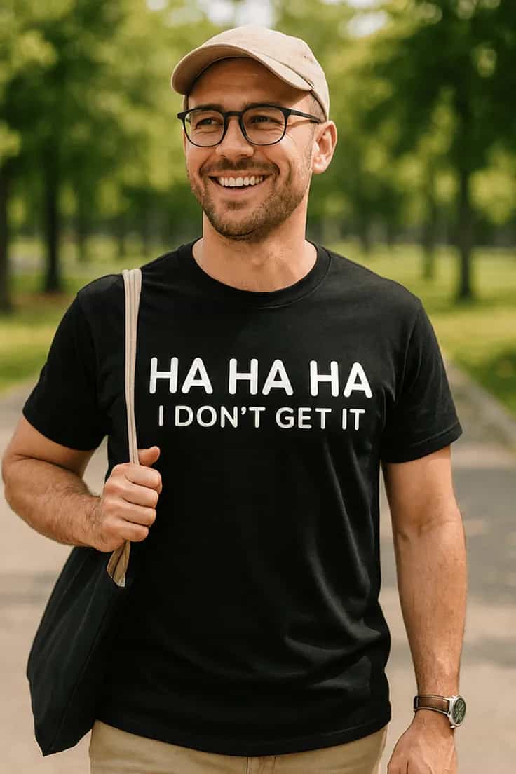 Sjov t-shirt Jeg fatter det ikke