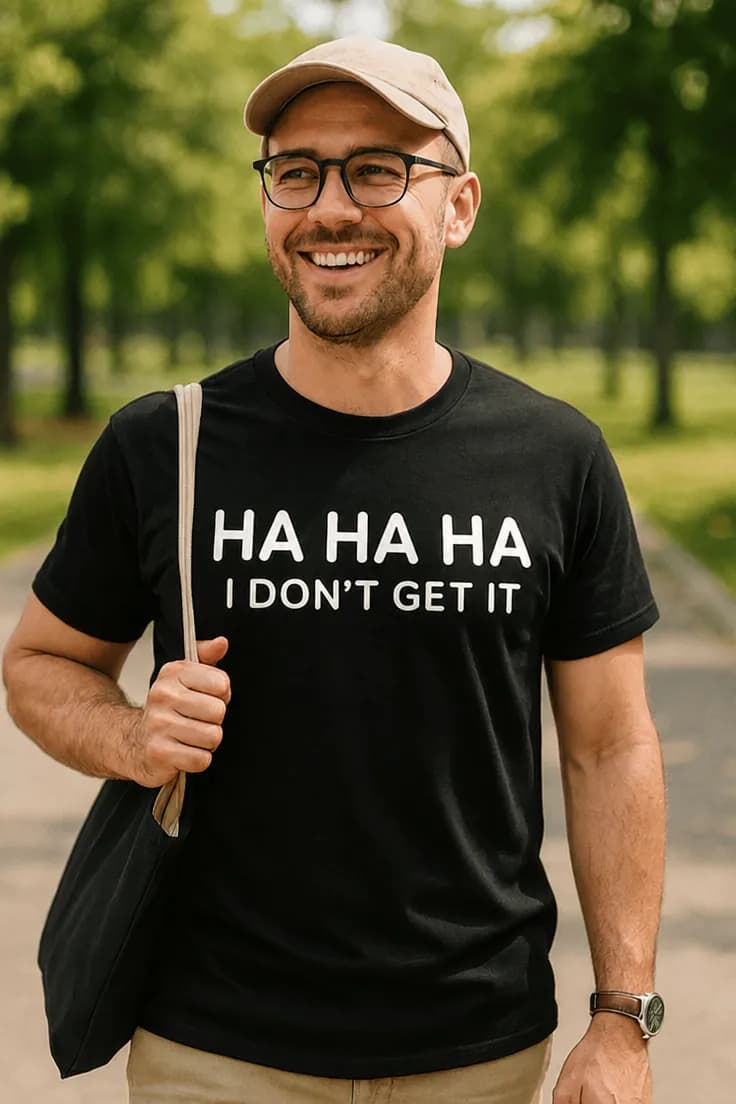 Sjov t-shirt Jeg fatter det ikke