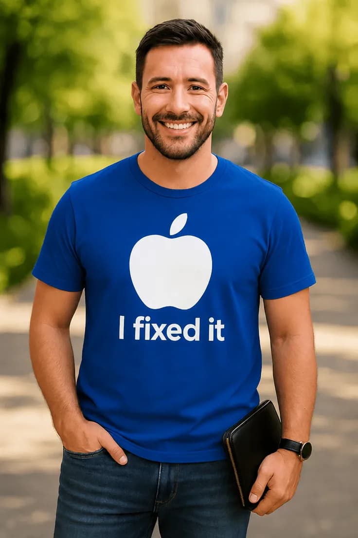 Sjov t-shirt Jeg fiksede det – I fixed it