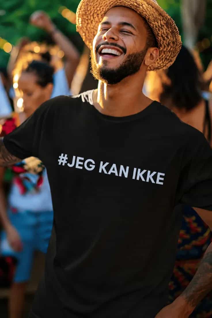 Sjov t-shirt Jeg kan ikke – #JEG KAN IKKE