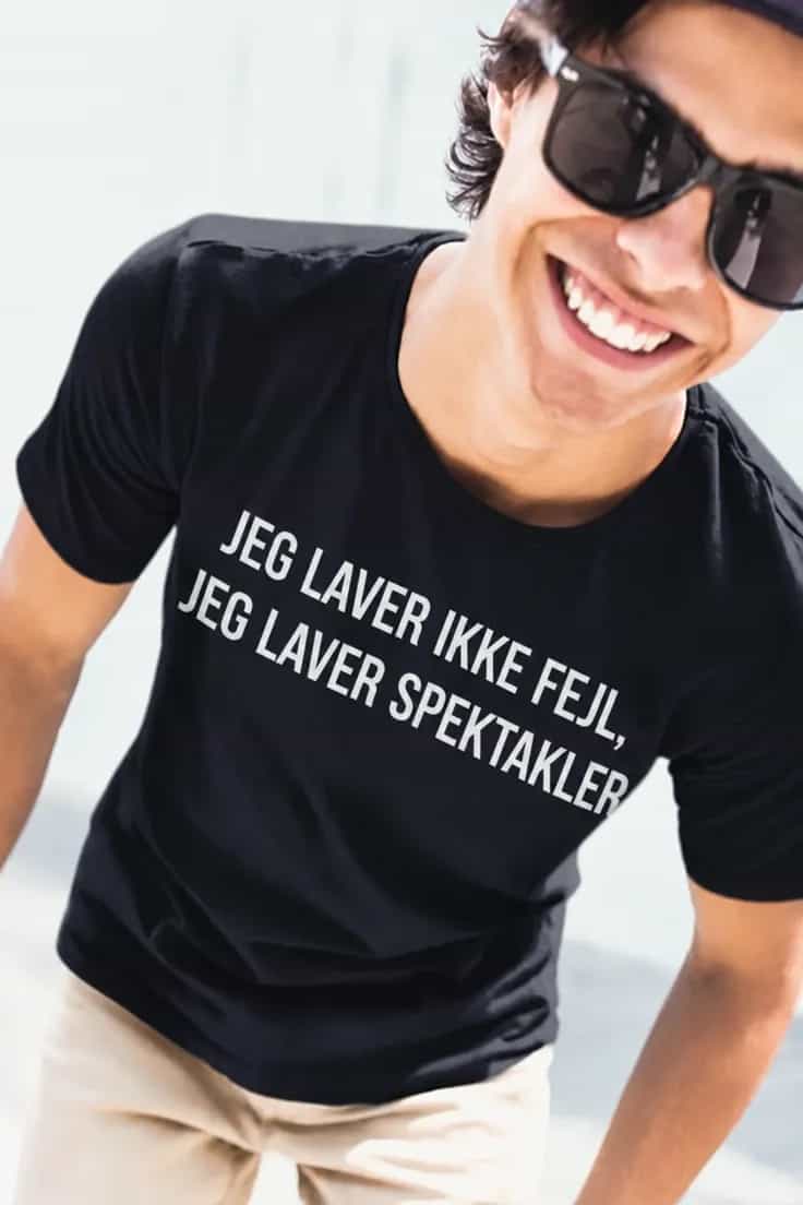 Sjov t-shirt Jeg laver ikke fejl | Spektakler