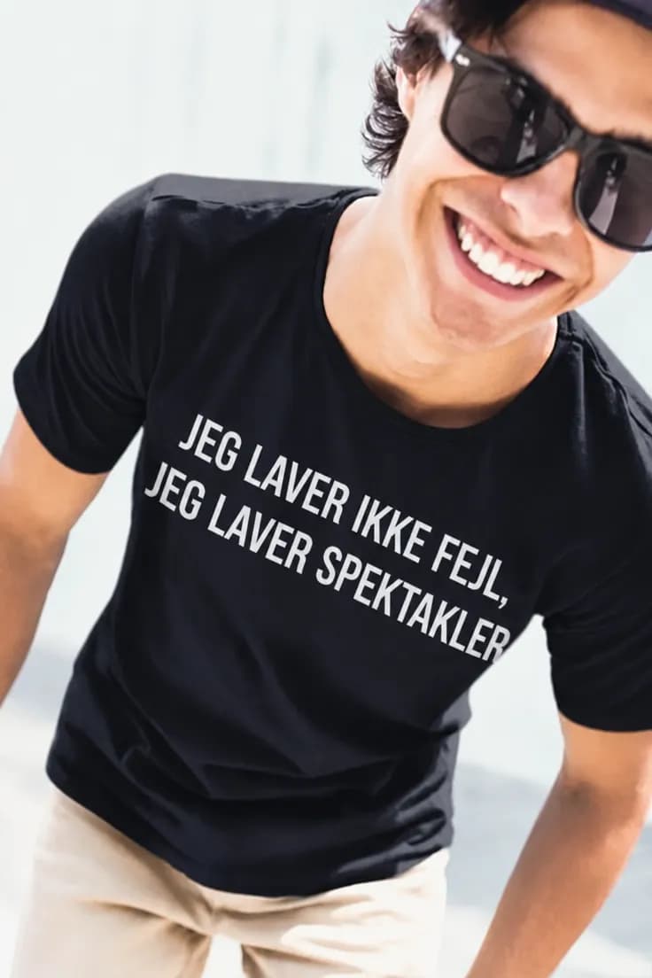 Sjov t-shirt Jeg laver ikke fejl | Spektakler