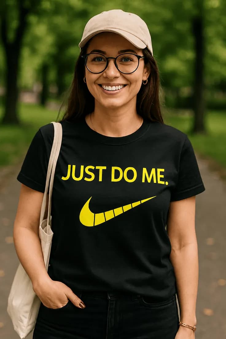 Sjov t-shirt Just do me smil – JUST DO ME..
