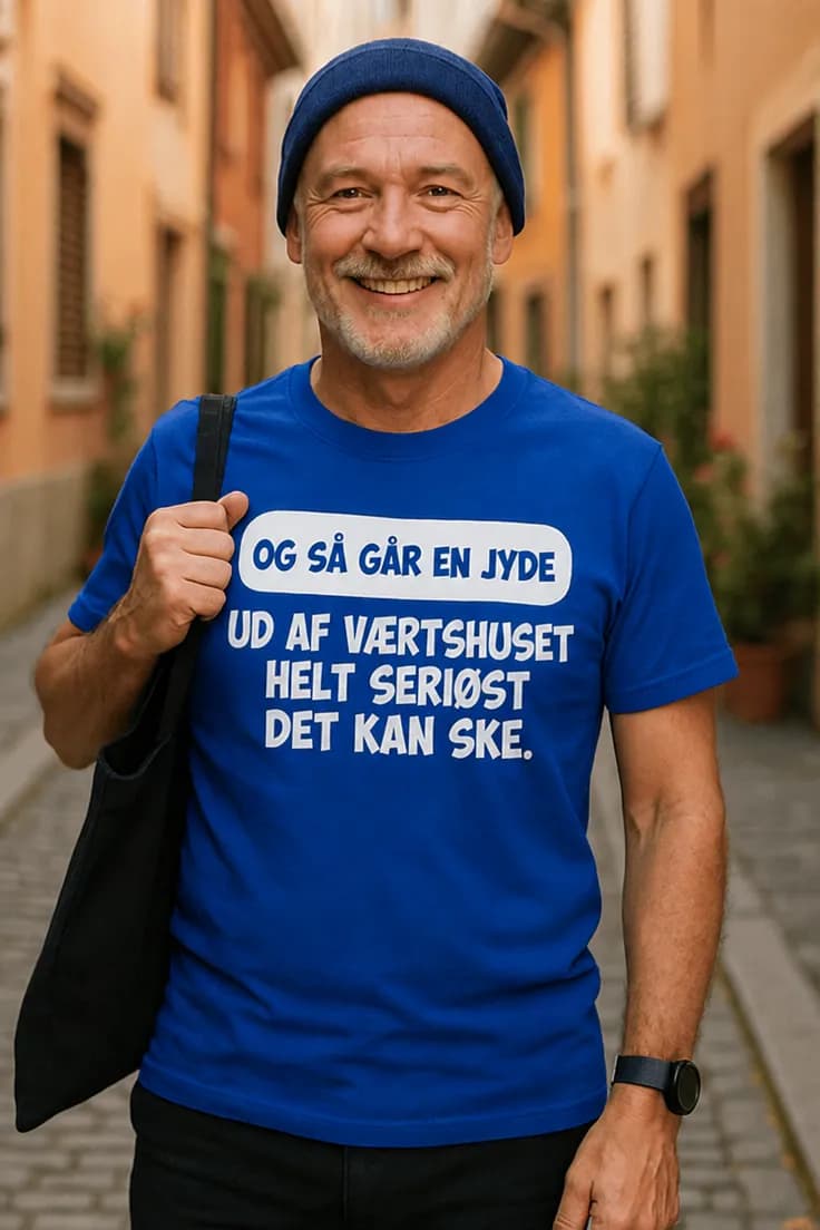 Sjov t-shirt Jyde går fra værtshuset