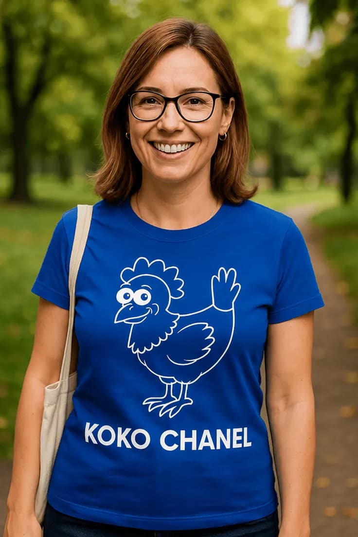 Sjov t-shirt Koko Chanel – KOKO CHANEL