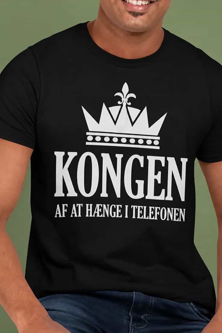 T-shirt kongen af telefonsnak