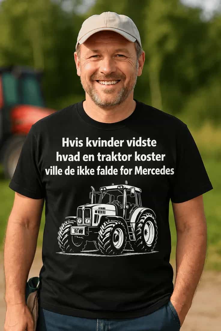 Sjov t-shirt Kvinder og traktorer - Hvis kvinder