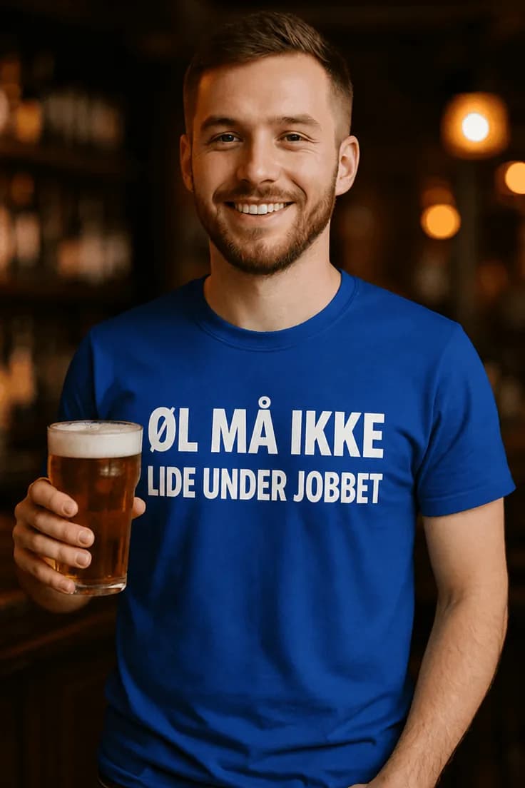 Sjov t-shirt Øl må ikke lide – ØL MÅ IKKE LIDE