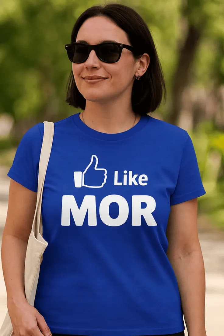 Sjov t-shirt Like mor mors dag – Like MOR