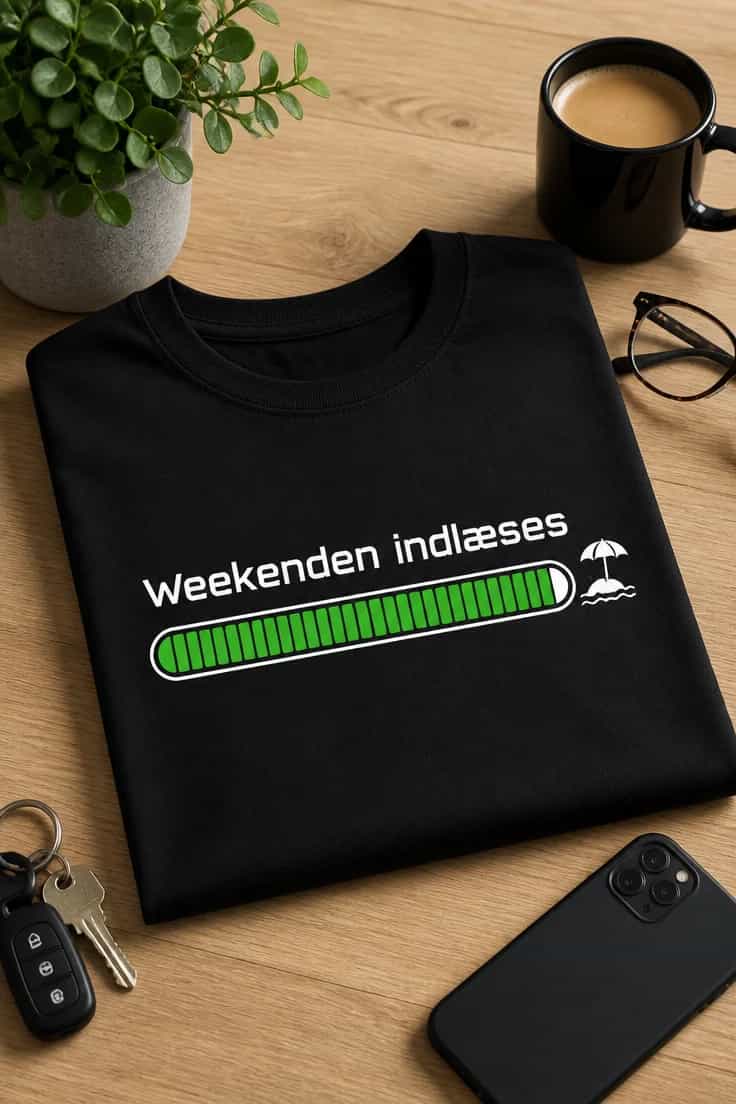 Sjov T-shirt med Weekenden indlæses