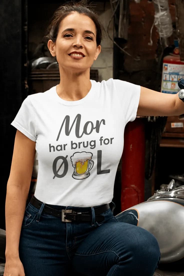 Sjov t-shirt Mor har brug for øl – Mor har brug for ØL