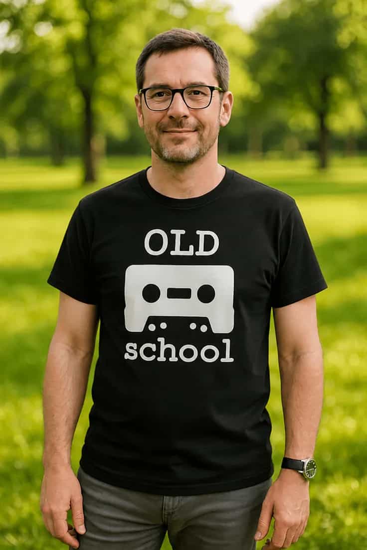 Sjov t-shirt Old school