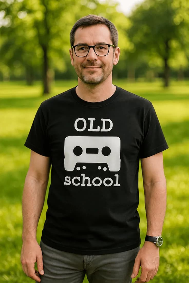 Sjov t-shirt Old school