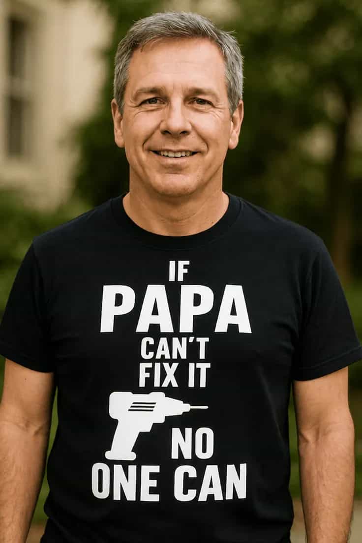 Sjov t-shirt Papa fix it - IF PAPA CAN'T FIX IT