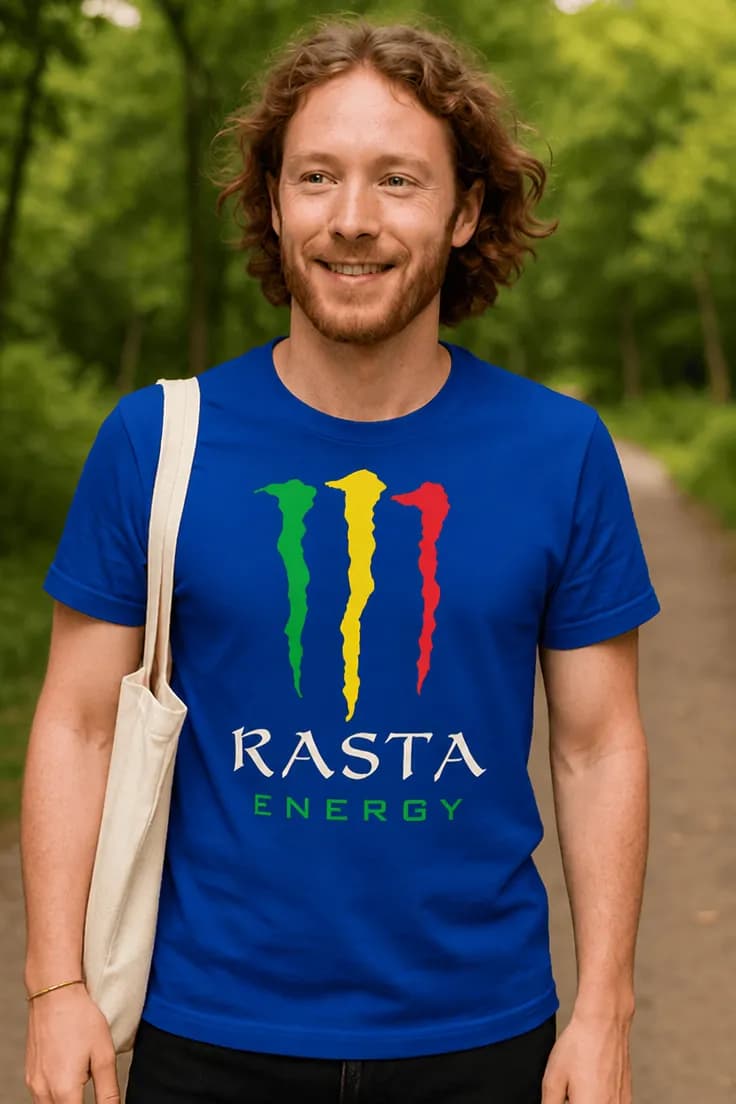 Sjov t-shirt Rasta energy – RASTA ENERGY