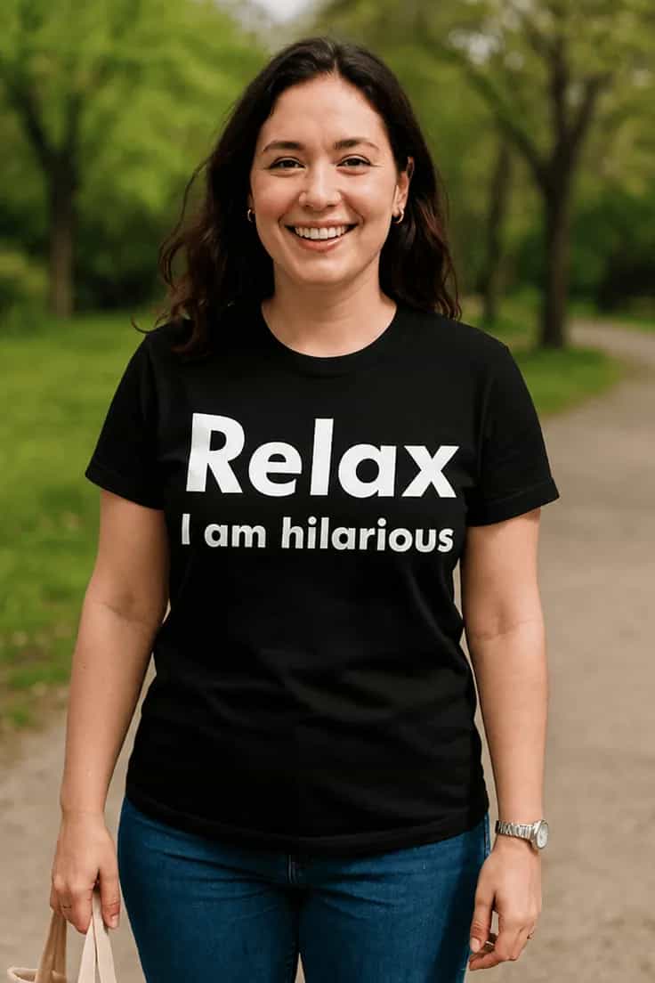 Sjov t-shirt Relax I am hilarious