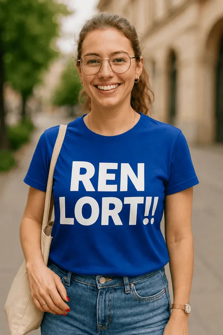 Sjov t-shirt Ren lort – REN LORT!!