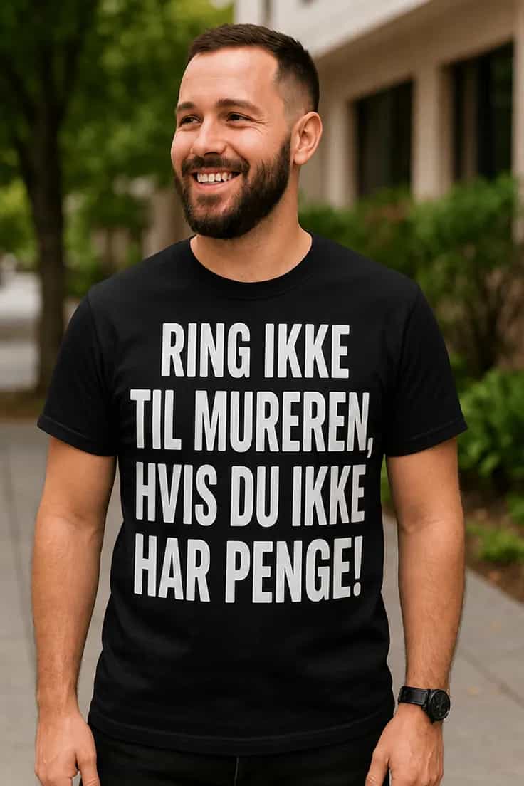 T-shirt Ring ikke til mureren med ønsket erhverv