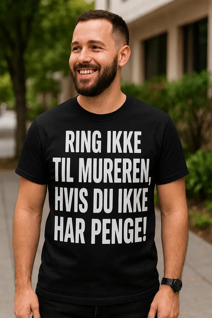T-shirt Ring ikke til mureren med ønsket erhverv