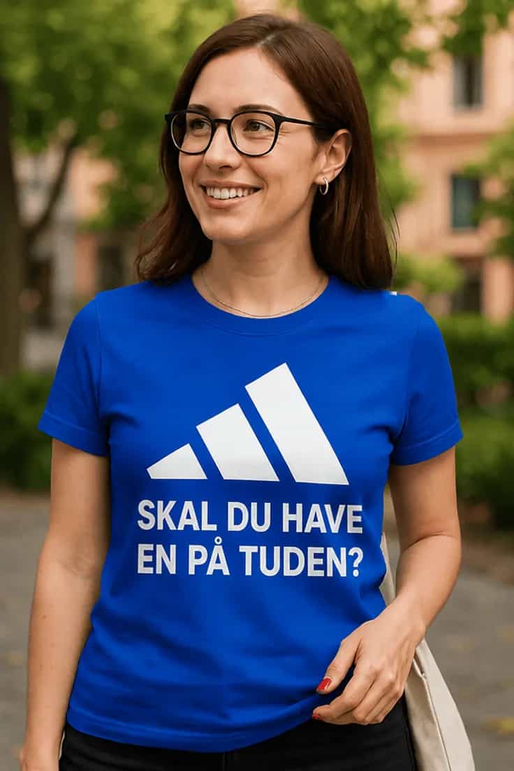 Sjov t-shirt Skal du have en på tuden
