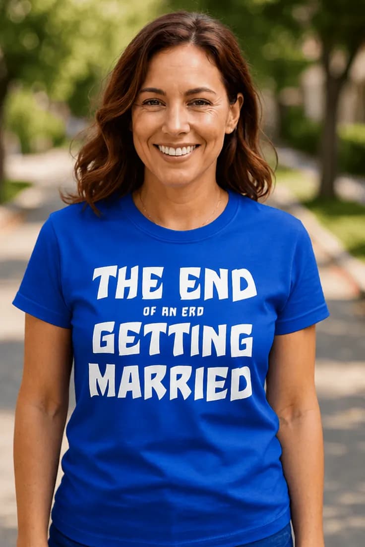 Sjov t-shirt Slut på en æra – THE END OF AN ERD GETTING