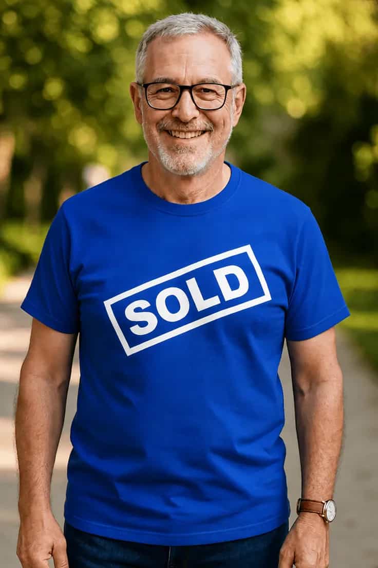 Sjov t-shirt Sold - SOLD