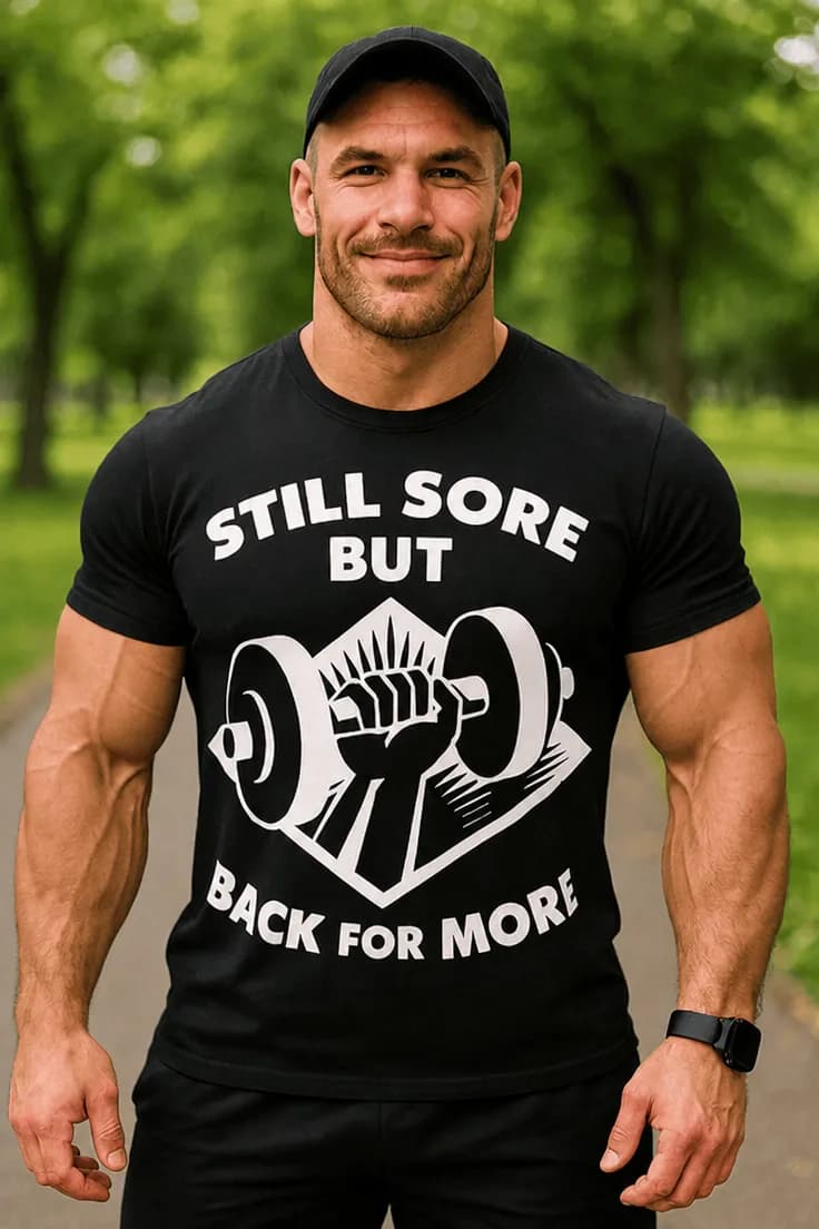 Sjov t-shirt Still sore træning | STILL SORE BUT BACK