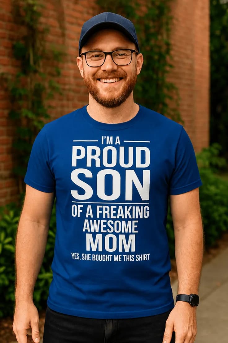 Sjov t-shirt Stolt søn – I'M A PROUD SON OF A FREAK