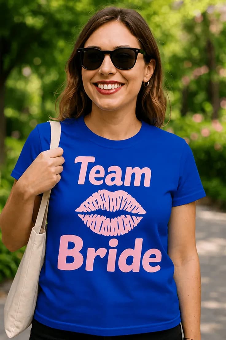 Sjov t-shirt Team bride – Team Bride