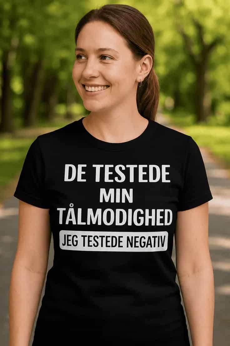Sjov t-shirt Test af tålmodighed