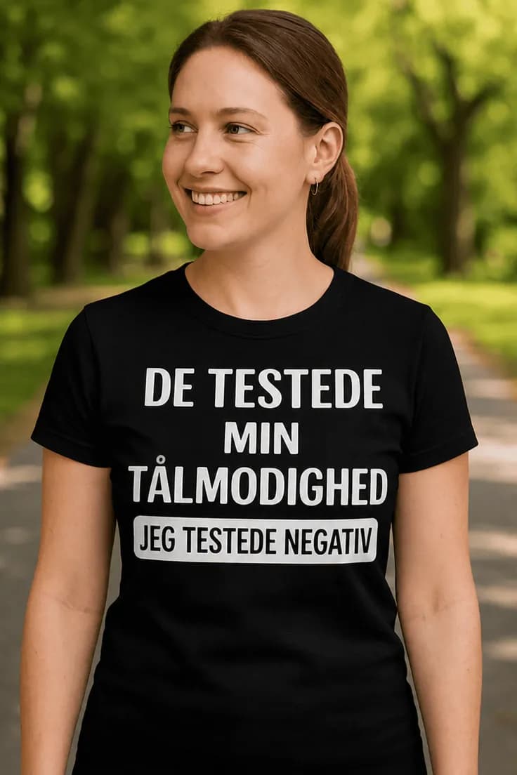 Sjov t-shirt Test af tålmodighed