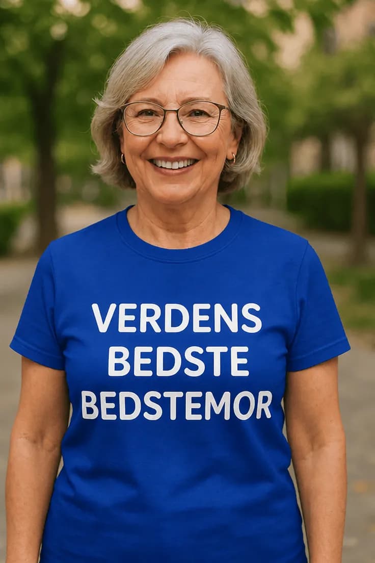 Sjov t-shirt verdens bedste bedstemor | VERDENS