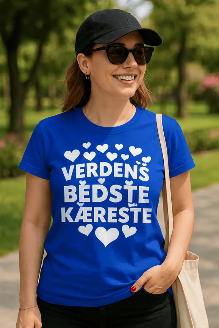 Sjov t-shirt Verdens bedste kæreste | VERDENS