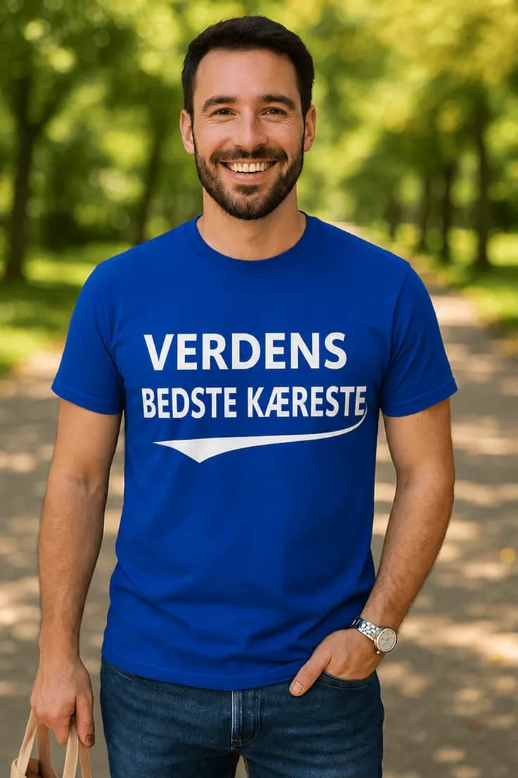 Sjov t-shirt Verdens bedste kæreste