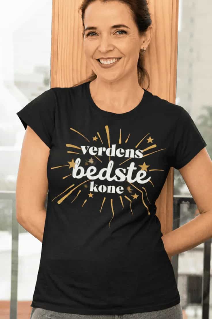 Sjov t-shirt Verdens bedste kone