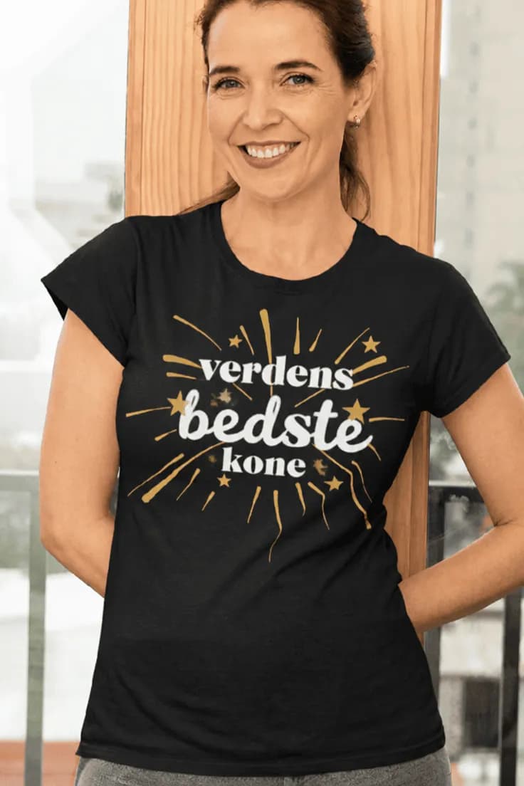 Sjov t-shirt Verdens bedste kone