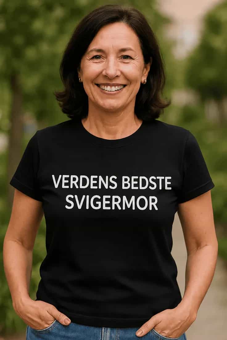 Sjov t-shirt Verdens bedste svigermor