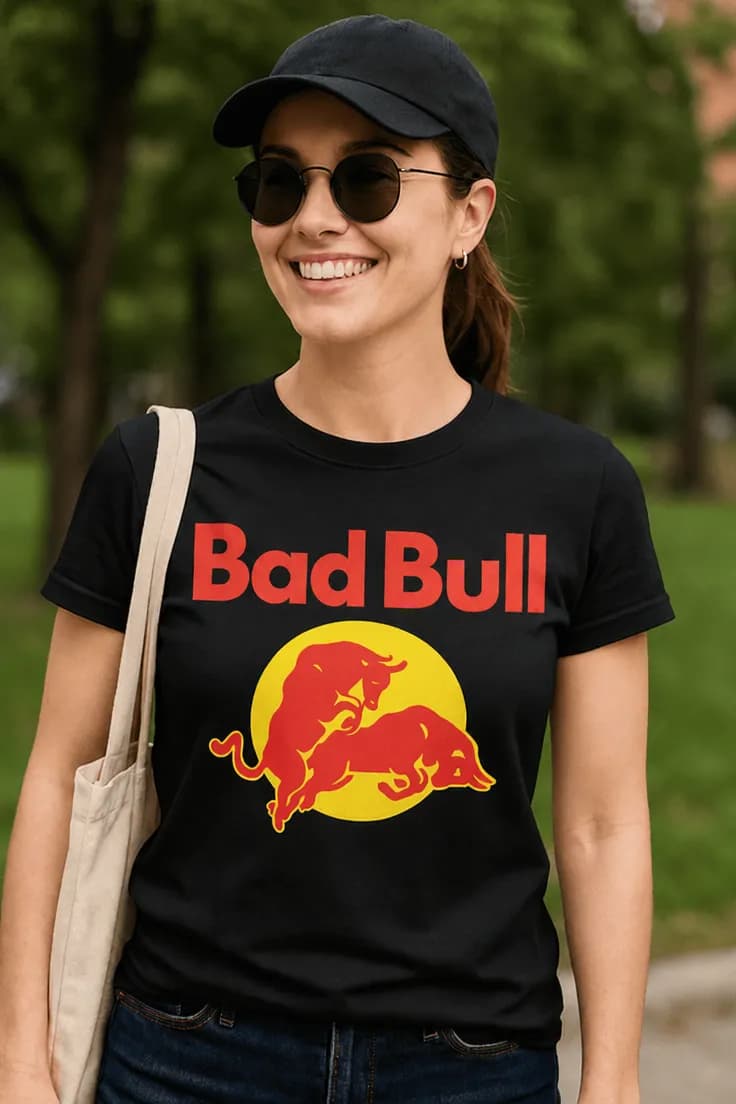 Sjov t-shirt Vred tyr - Bad Bull