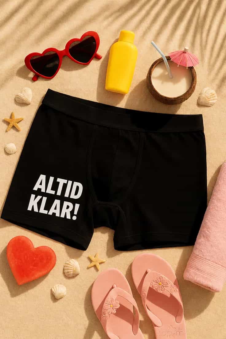 Sjove boksershorts altid klar - ALTID KLAR!