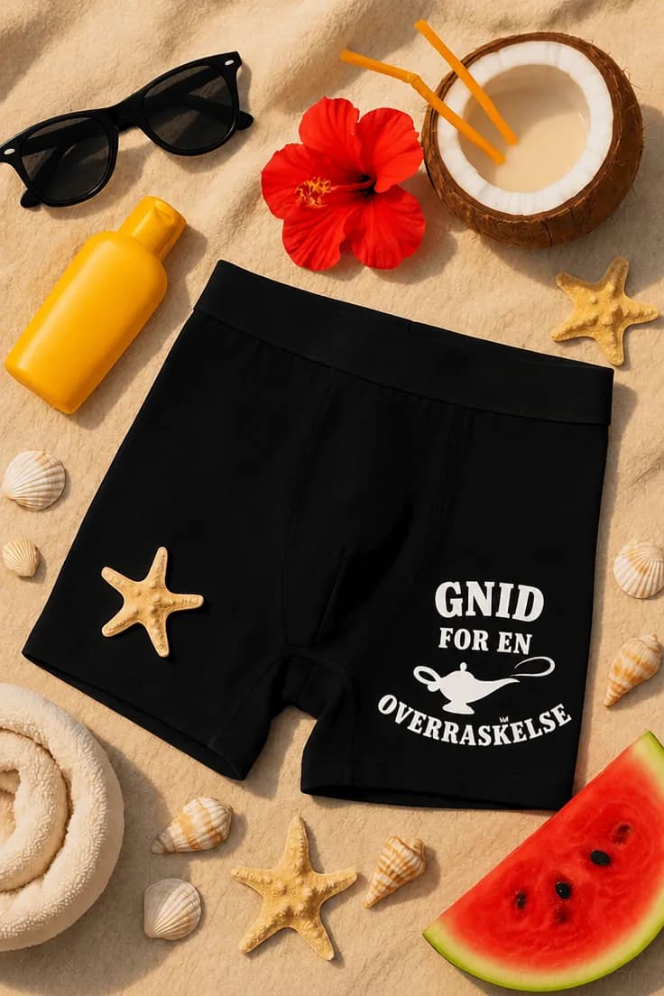 Sjove boksershorts GNID FOR EN OVERRASKELSE