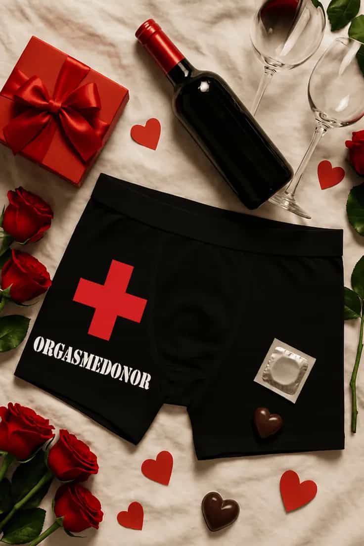 Sjove boksershorts Orgasmedonor – ORGASMEDONOR