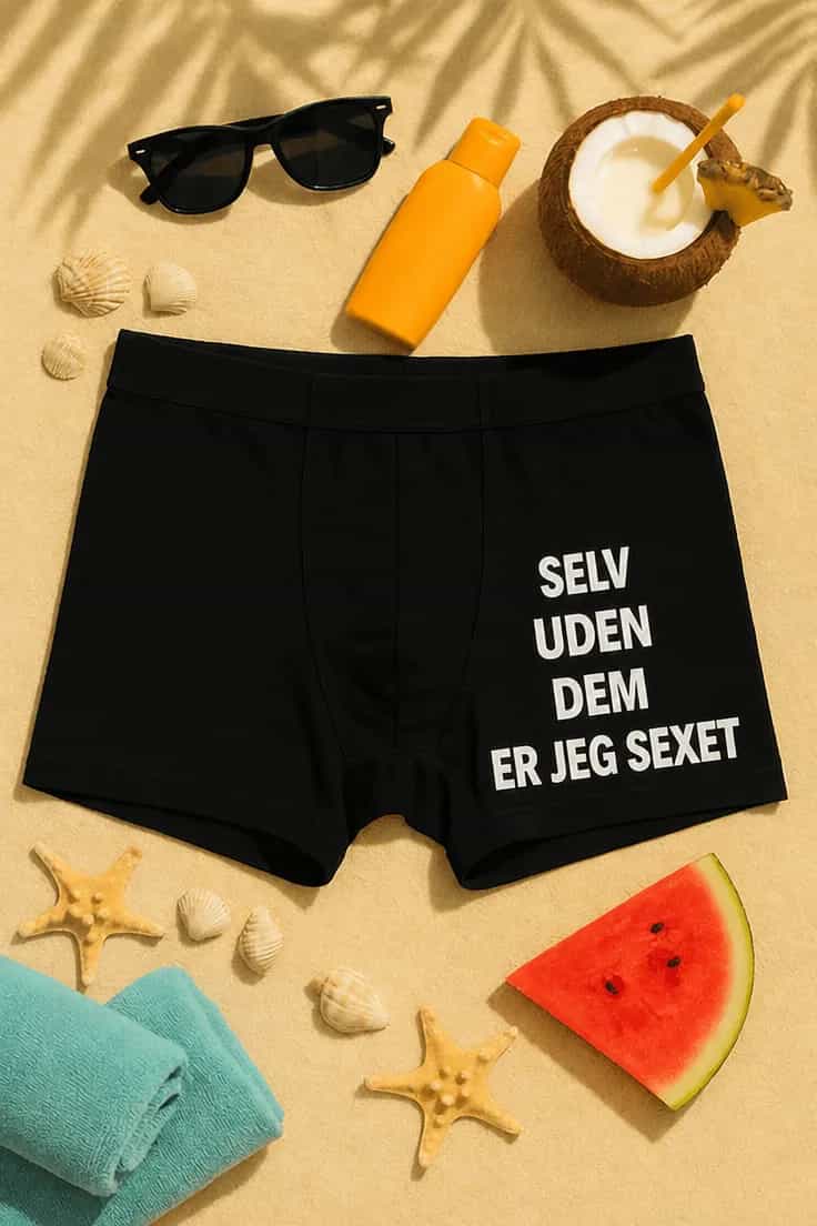 Sjove boksershorts Selv uden dem sexet | T-shirt