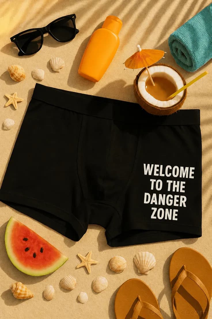 Sjove boksershorts WELCOME TO THE DANGER ZONE