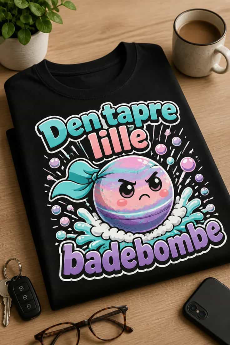 Sjove T-shirts med Den tapre lille badebombe