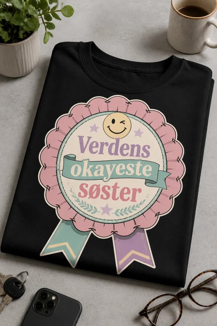 Søster-t-shirt – Verdens okayeste søster